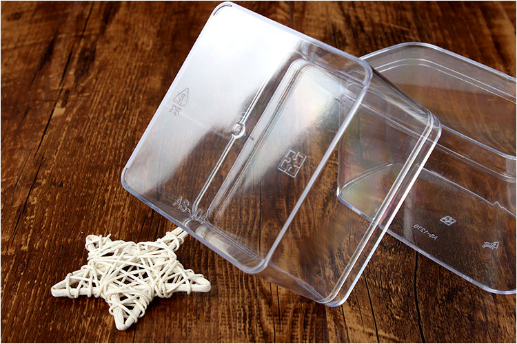 Acrylic Plastic Square Cube Cake Box