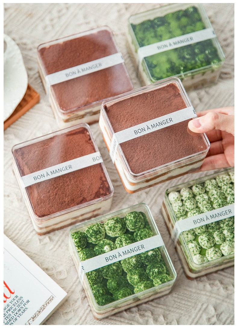 Acrylic Plastic Square Cube Cake Box