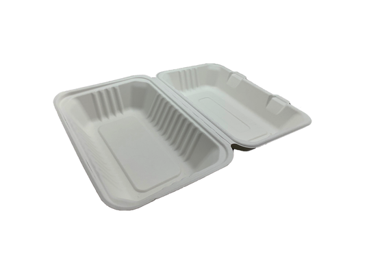 9x6x3" Sugarcane Clamshell