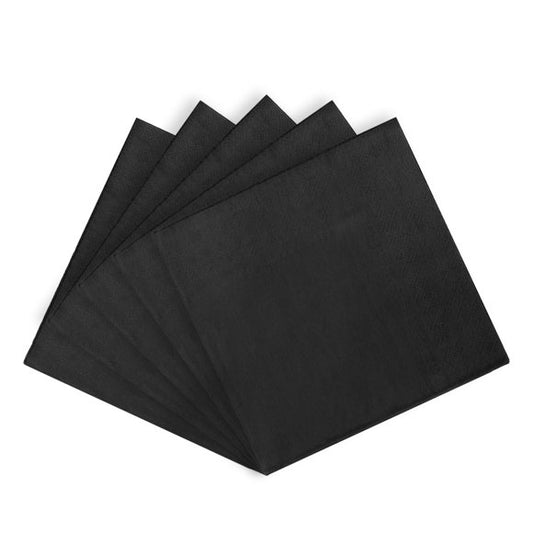 Beverage Napkin - Black