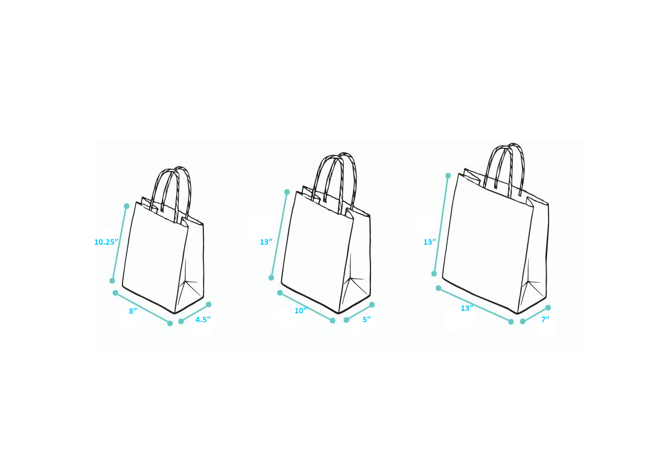 8" Paper Bags with Handle-MiraPak