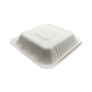 8x8x3" Sugarcane Clamshell
