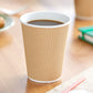 12oz Kraft Double Wall Paper Hot Cup