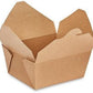 Custom Printed #8 Kraft To Go Box (Request for quote)
