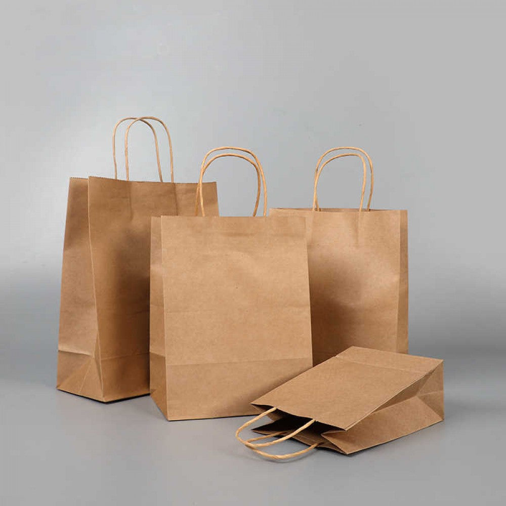 8" Paper Bags with Handle-MiraPak