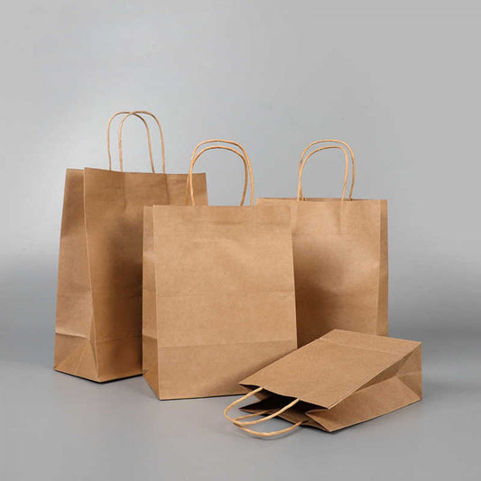 8" Paper Bags with Handle-MiraPak
