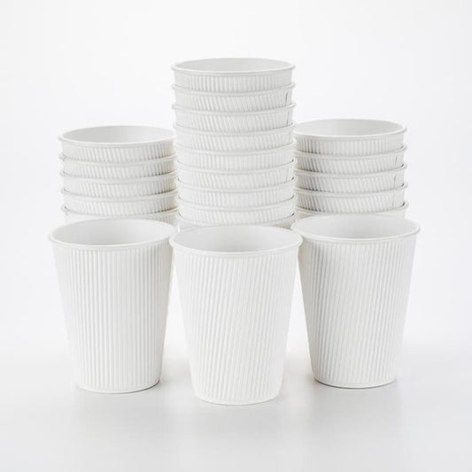 12oz White Double Wall Paper Hot Cup